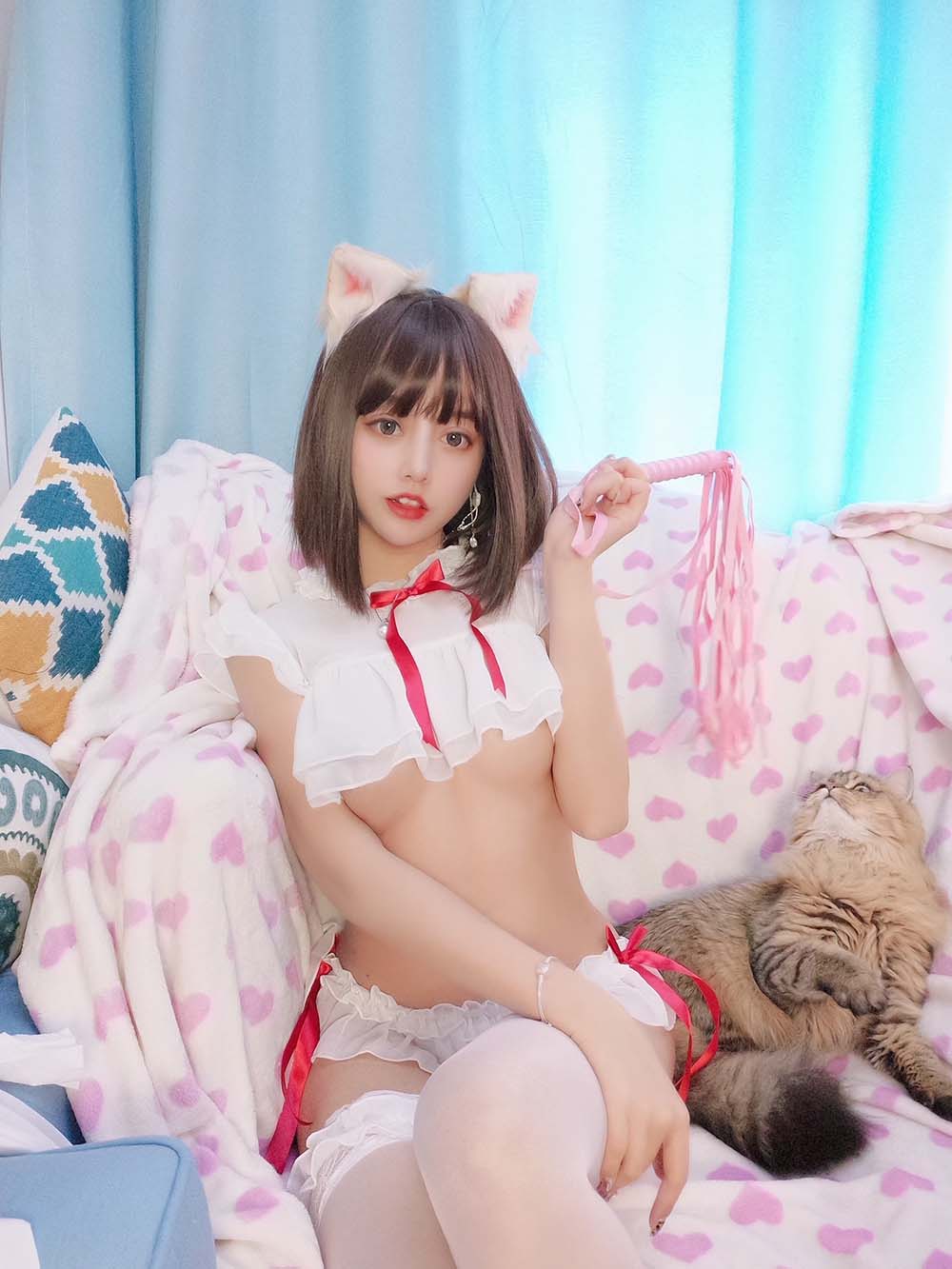 过期米线线喵 – 粉耳SM Cosplay-第1张