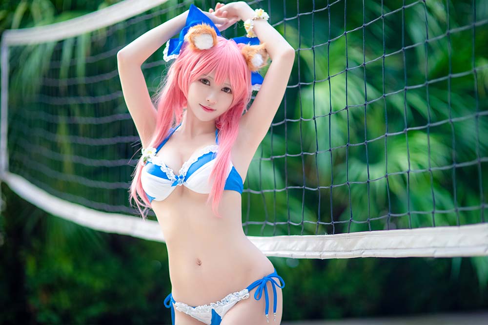 鳗鱼霏儿 – 玉藻前 泳装 Cosplay-第1张