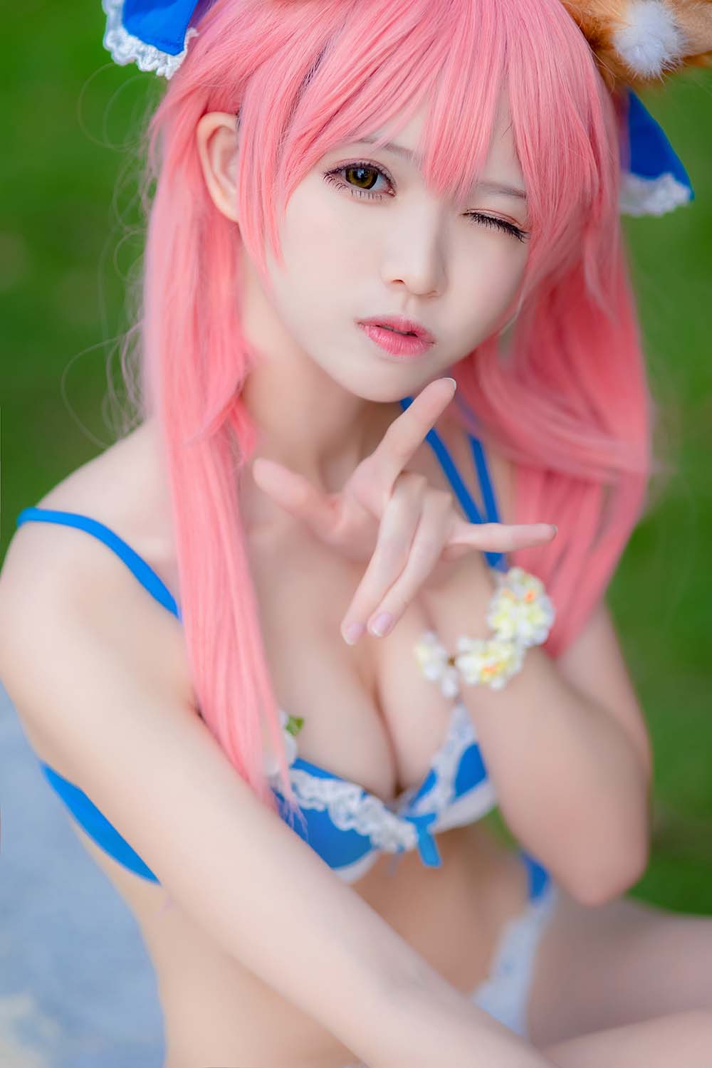 鳗鱼霏儿 – 玉藻前 泳装 Cosplay-第2张