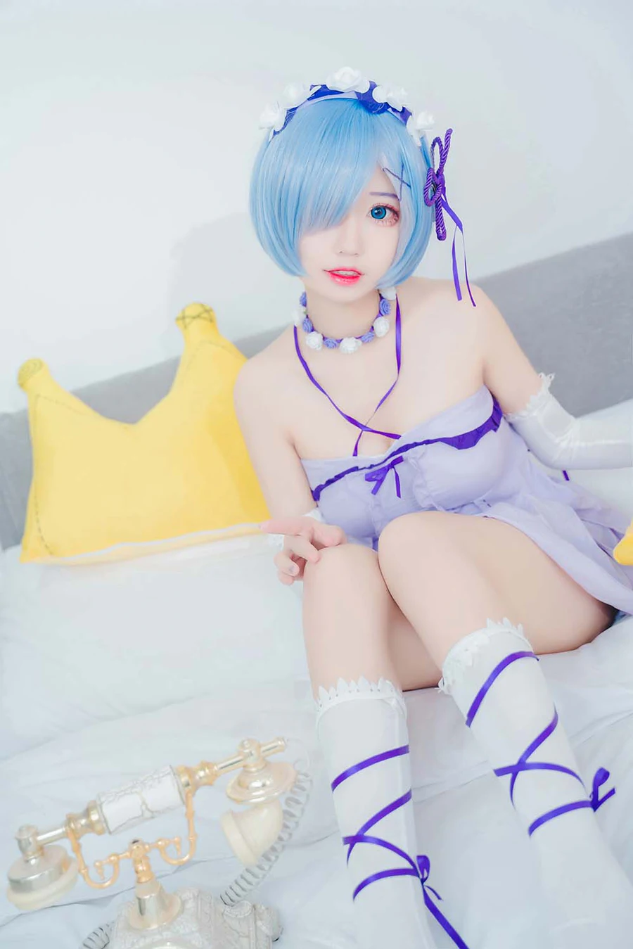 猫君君MaoJun – 雷姆生日 Cosplay-第1张