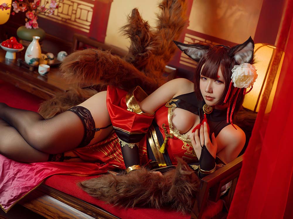 麻花麻花酱 – 天城旗袍 Cosplay-第1张