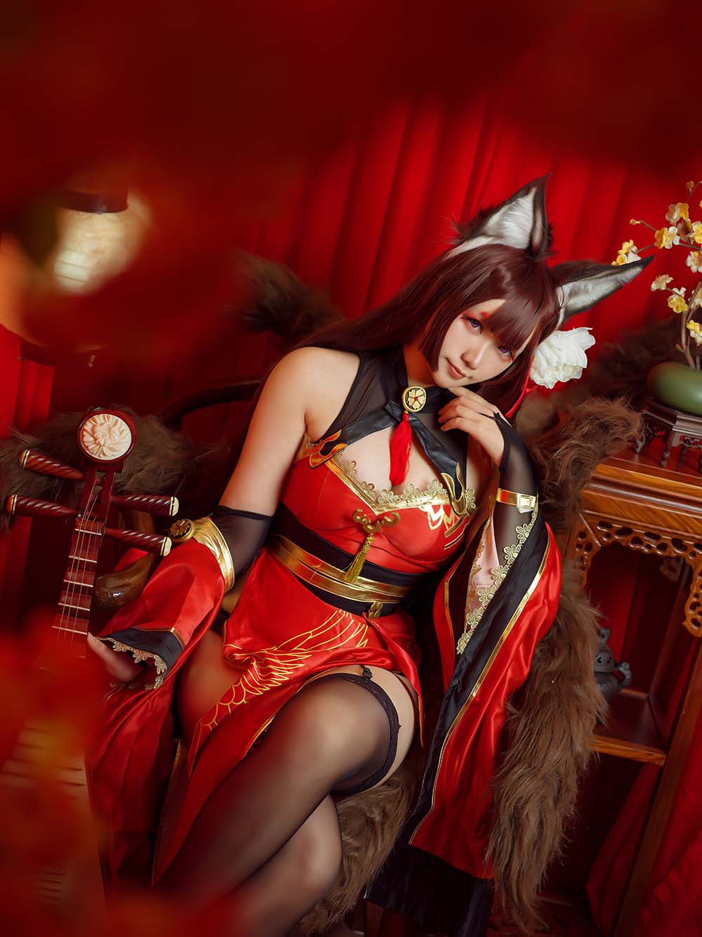 麻花麻花酱 – 天城旗袍 Cosplay-第2张