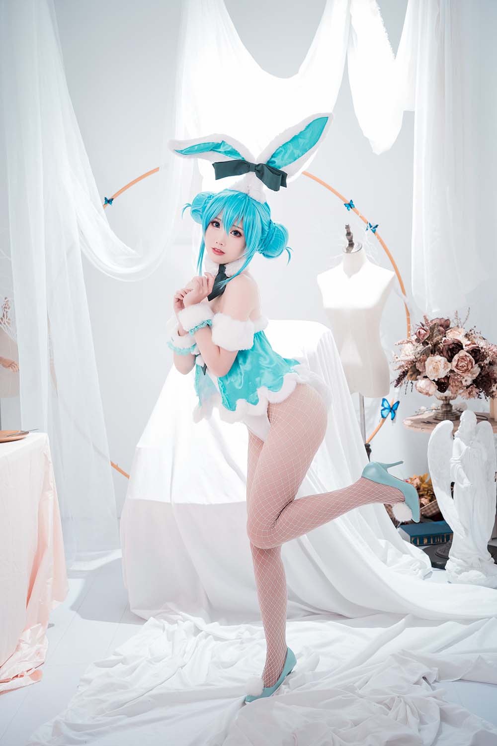 面饼仙儿 – 初音兔女郎 Cosplay-第1张