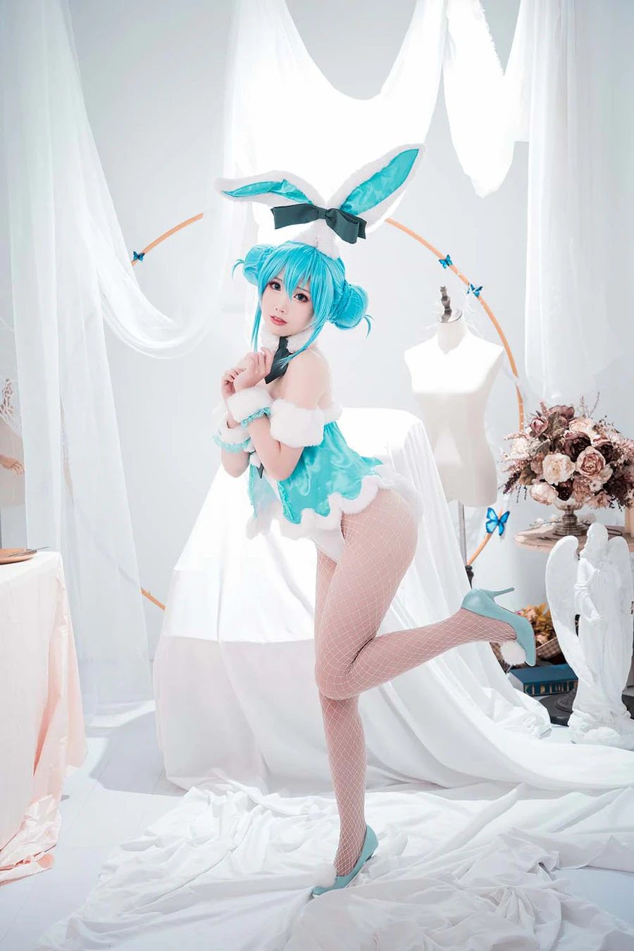 面饼仙儿 – 初音兔女郎 Cosplay-第1张