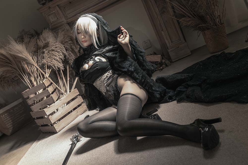 蠢沫沫 – 尼尔纪元 黑花嫁 Cosplay-第2张