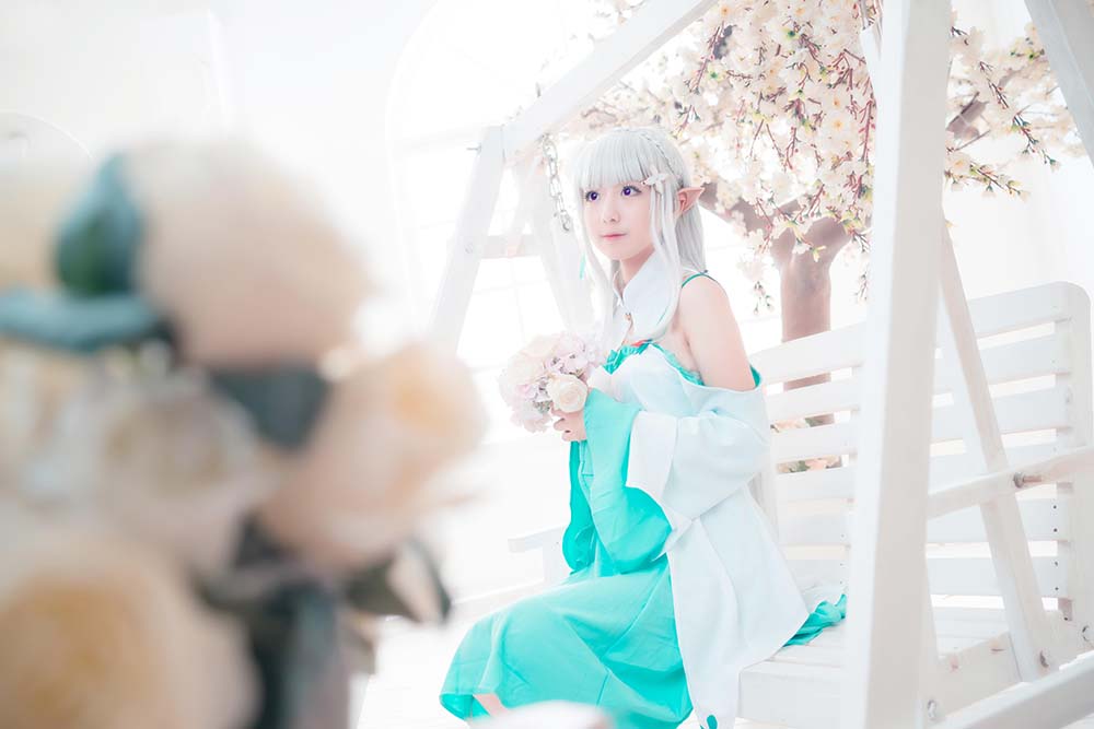 弥音音ww – 艾米莉娅 Cosplay-第1张