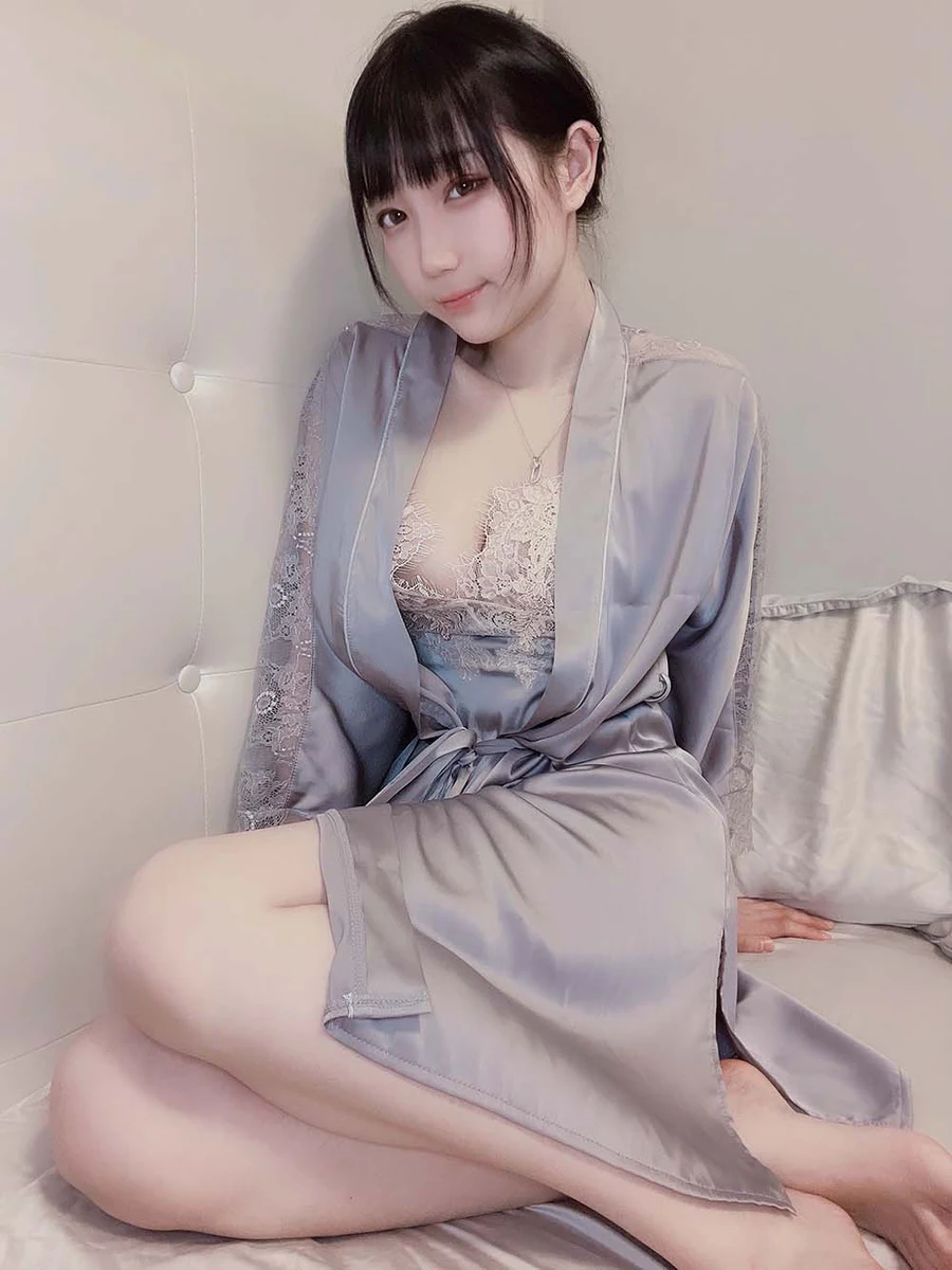 周叽是可爱兔兔 – 今夕何夕睡袍 Cosplay-第1张