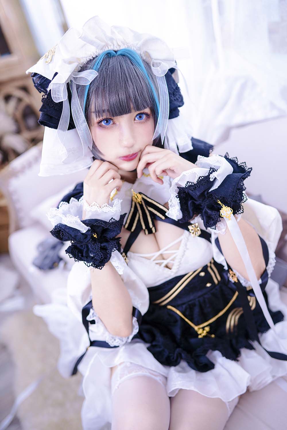 周叽是可爱兔兔 – 柴郡猫猫 Cosplay-第2张
