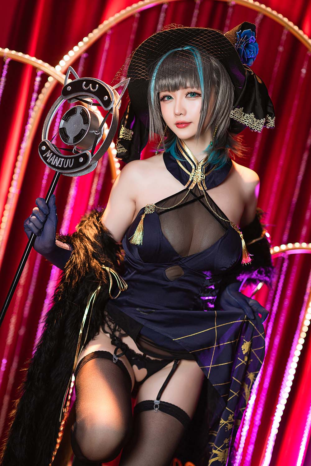 星之迟迟 – 柴郡 音乐绚烂caitsith Cosplay-第1张