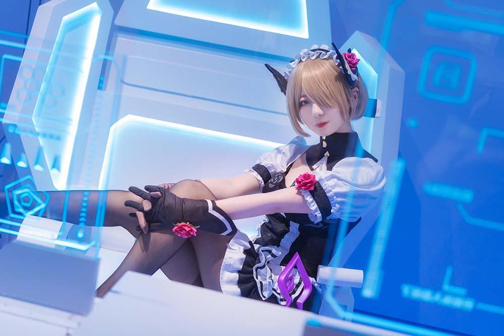 弥音音ww – 为您效命，舰长大人 Cosplay-第2张