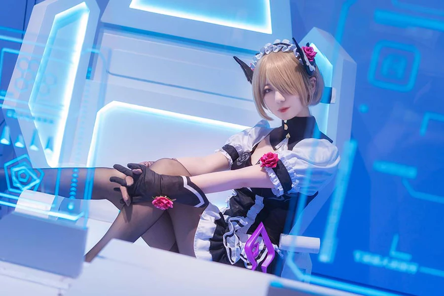 弥音音ww – 为您效命，舰长大人 Cosplay-第2张