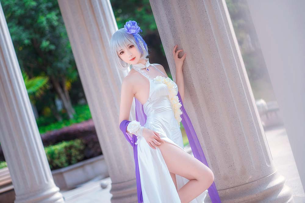 弥音音ww – 天狼星 纯白蔷薇 Cosplay-第2张