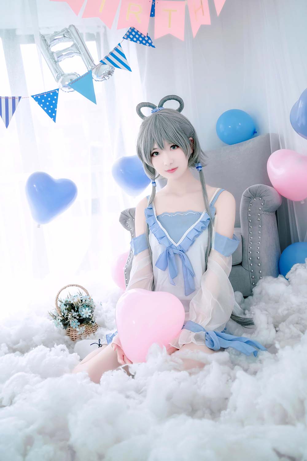 弥音音ww – 洛天依 生日快乐 Cosplay-第2张