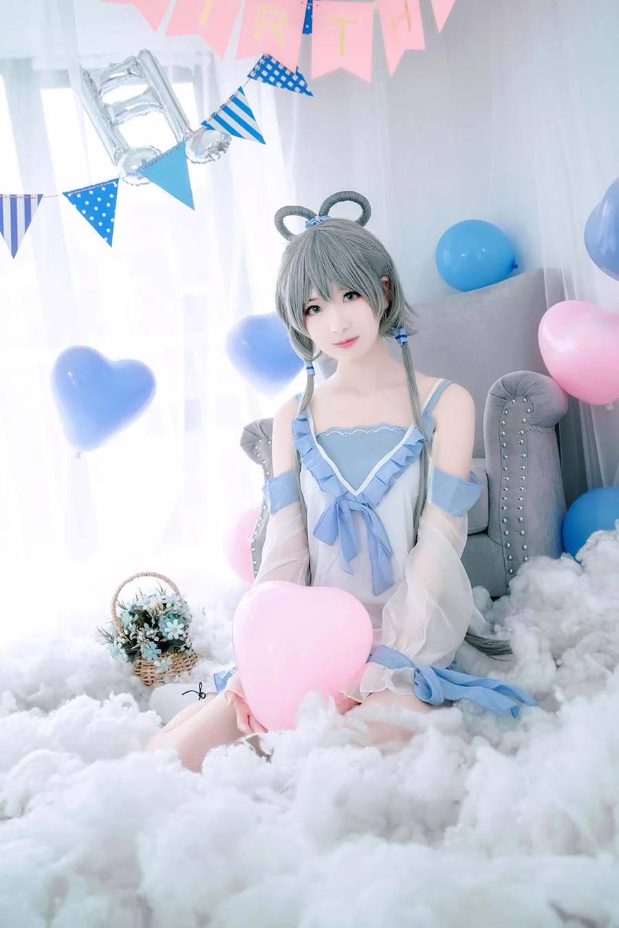 弥音音ww – 洛天依 生日快乐 Cosplay-第2张