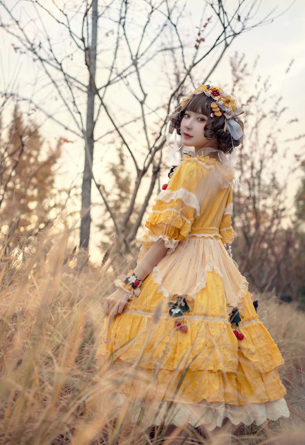 阿包也是兔娘 – lolita黄裙 Cosplay-第2张