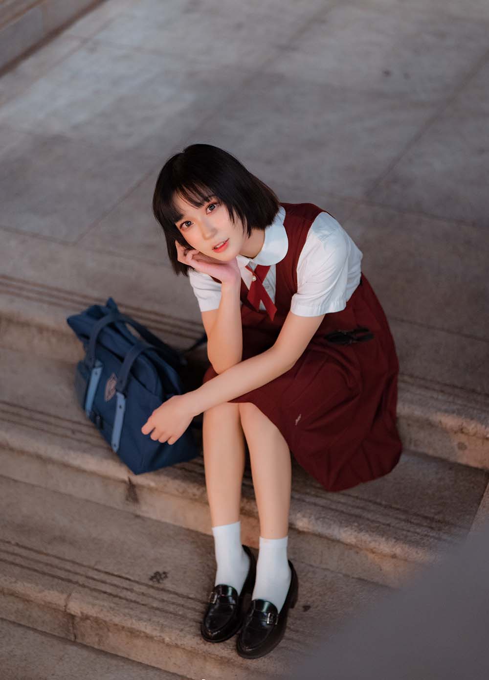 阿包也是兔娘 – JK日常 Cosplay-第1张
