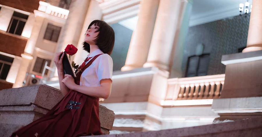 阿包也是兔娘 – JK日常 Cosplay-第2张