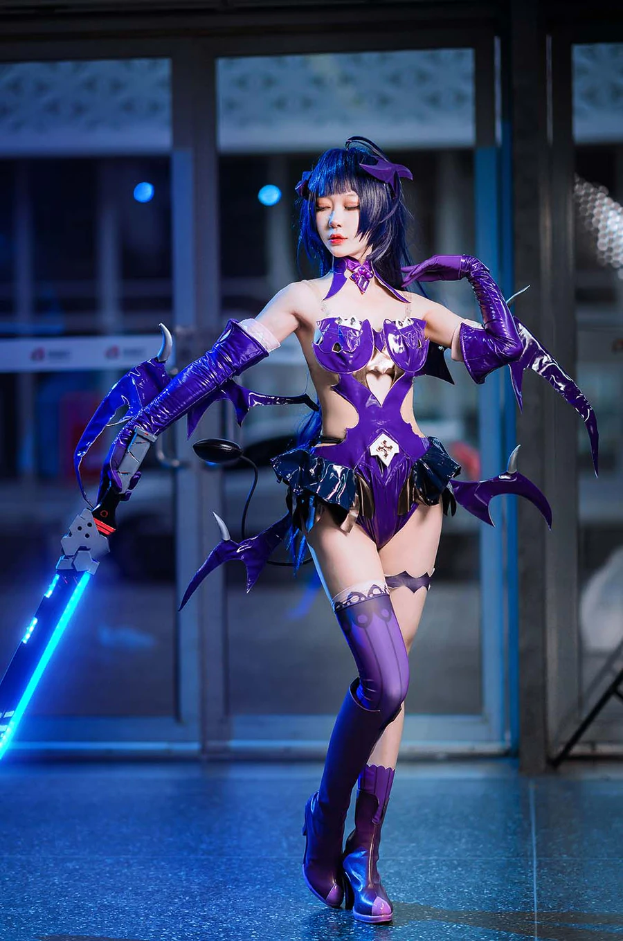 阿包也是兔娘 – 魅魔芽衣恶魔 Cosplay-第1张