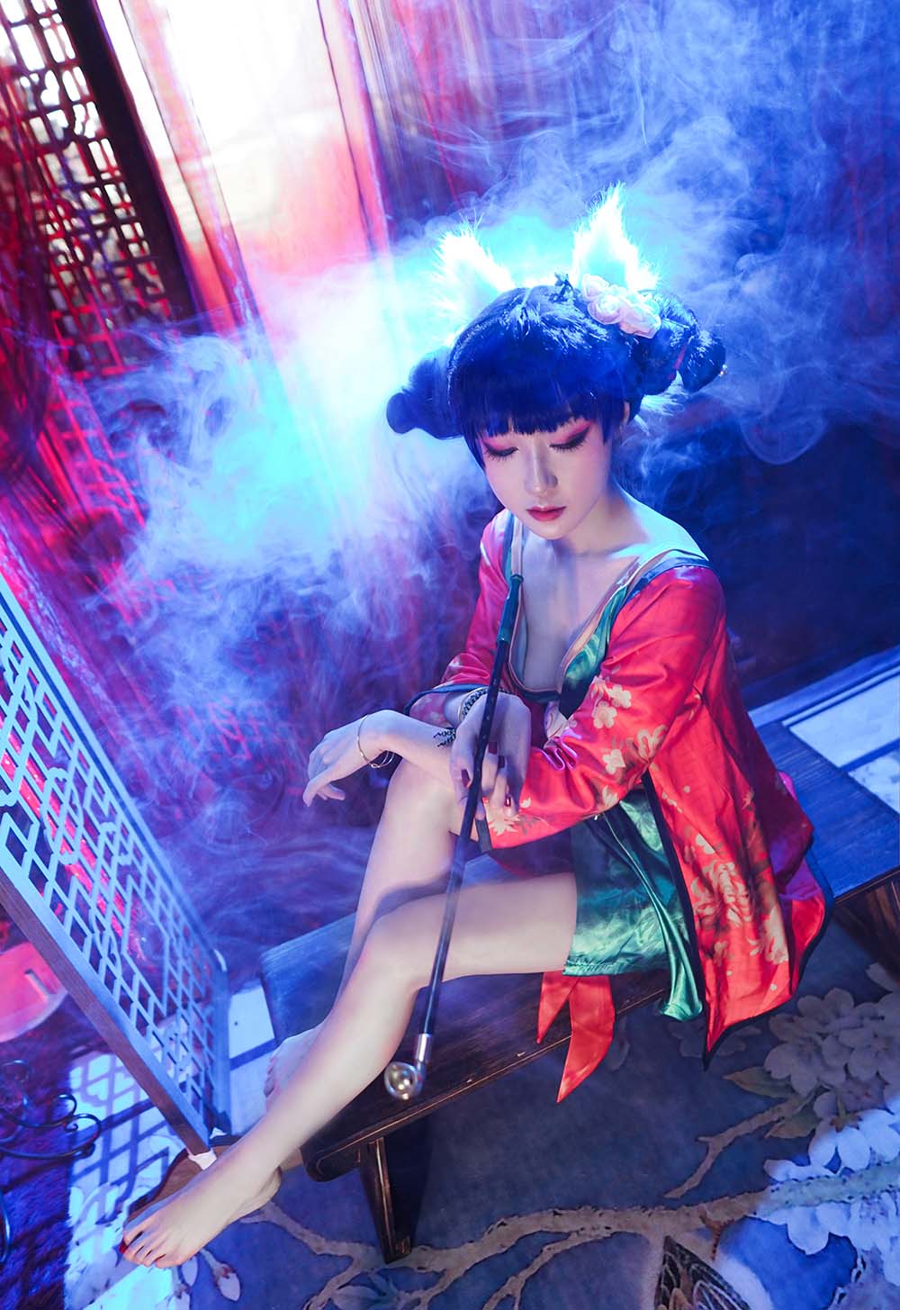 阿包也是兔娘 – 白蛇起源宝青坊主 Cosplay-第1张