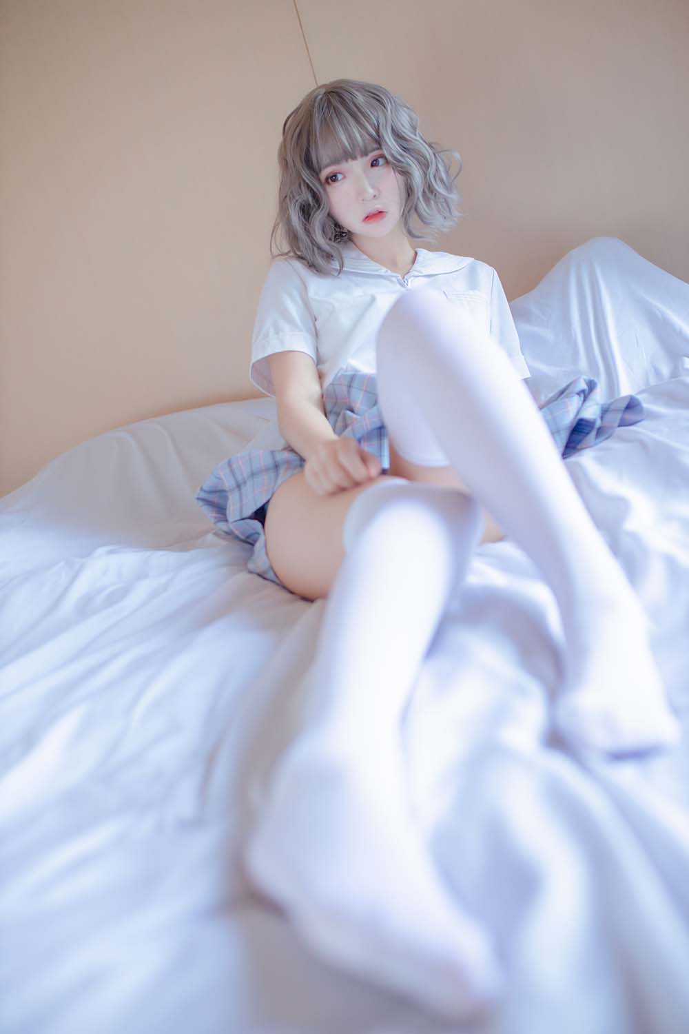 疯猫ss – 思绪之JK Cosplay-第1张
