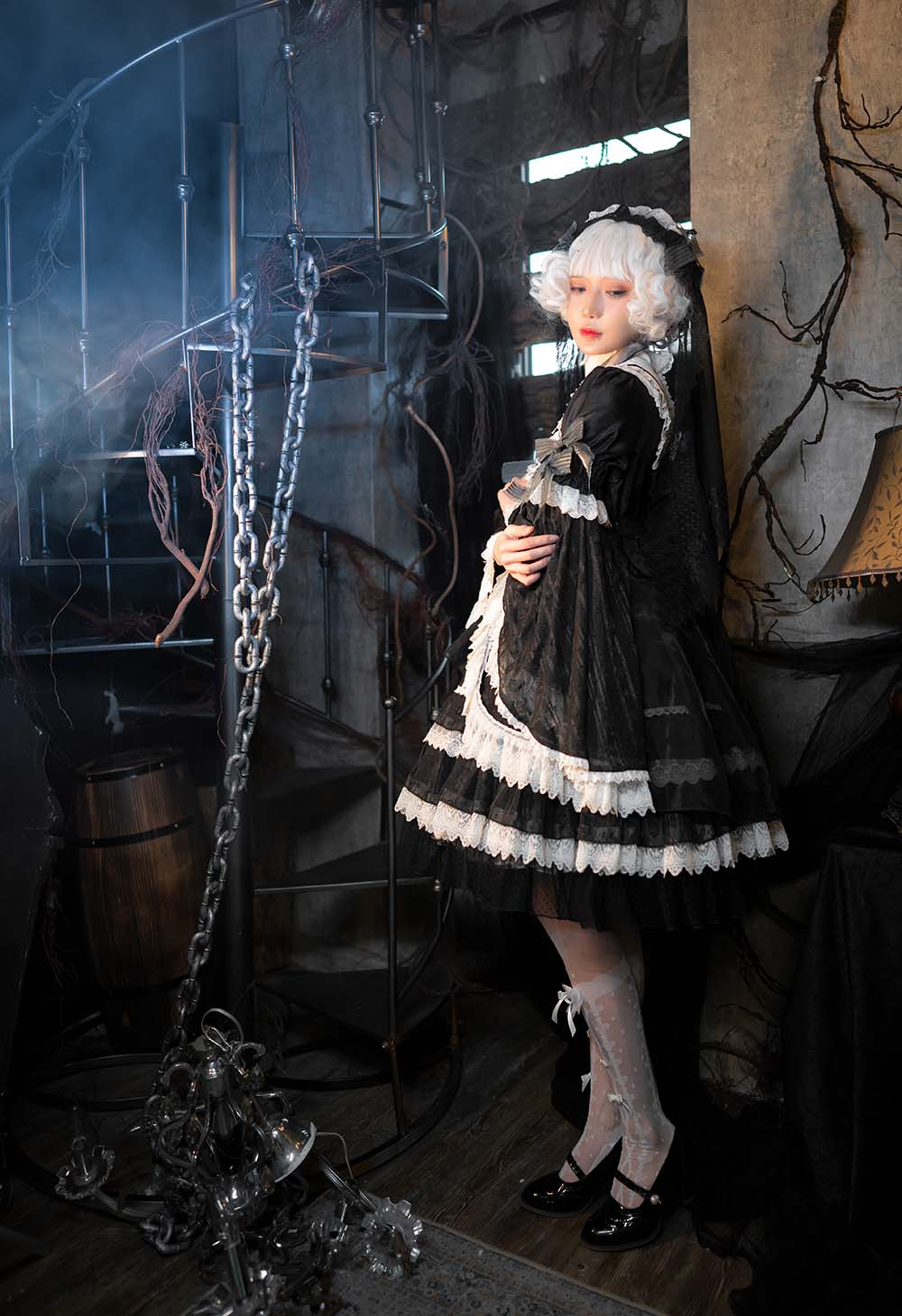 阿包也是兔娘 – 小裙子 夜之钢琴曲 Cosplay-第1张