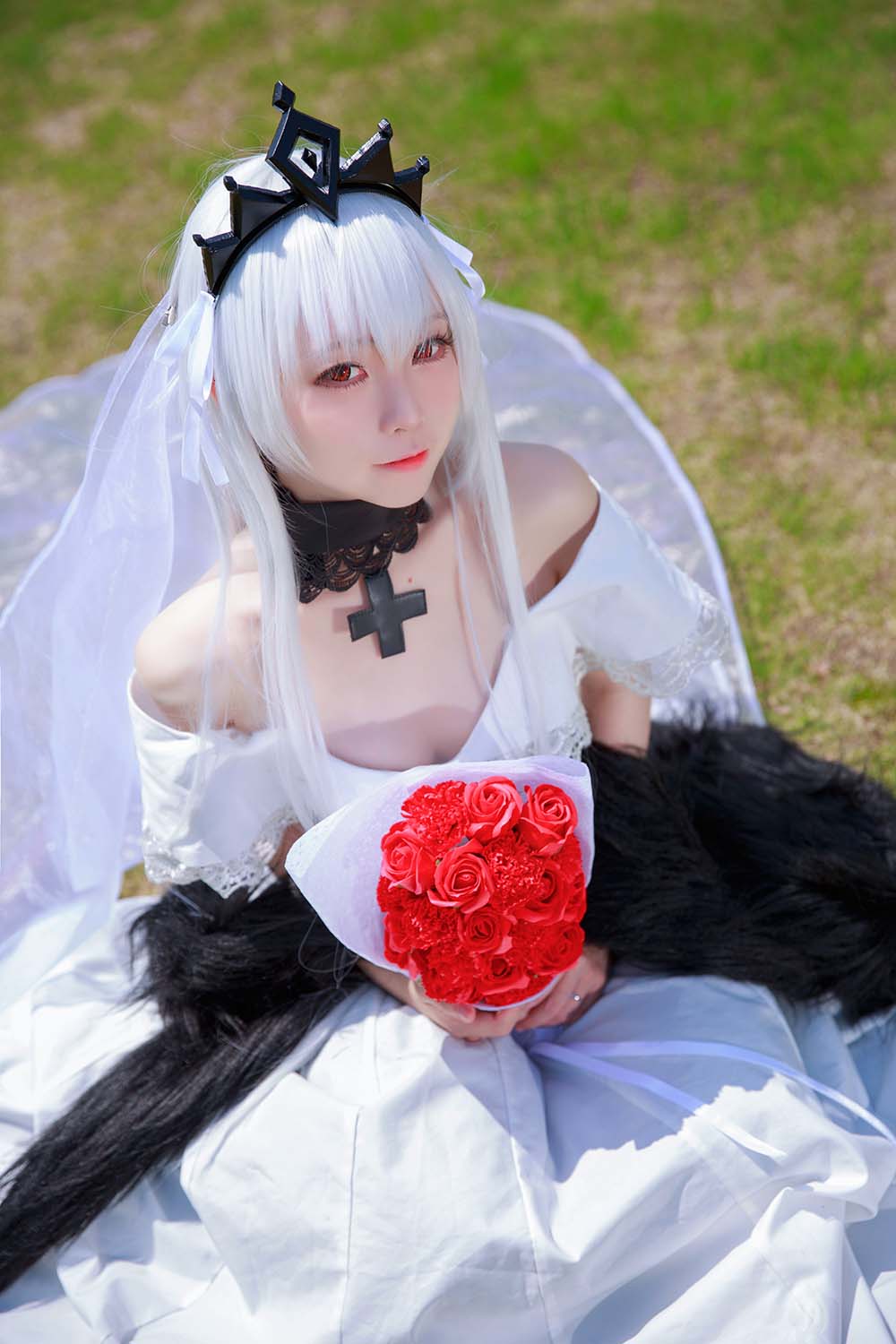 G44不会受伤 – 98K婚纱 德皇 Cosplay-第2张