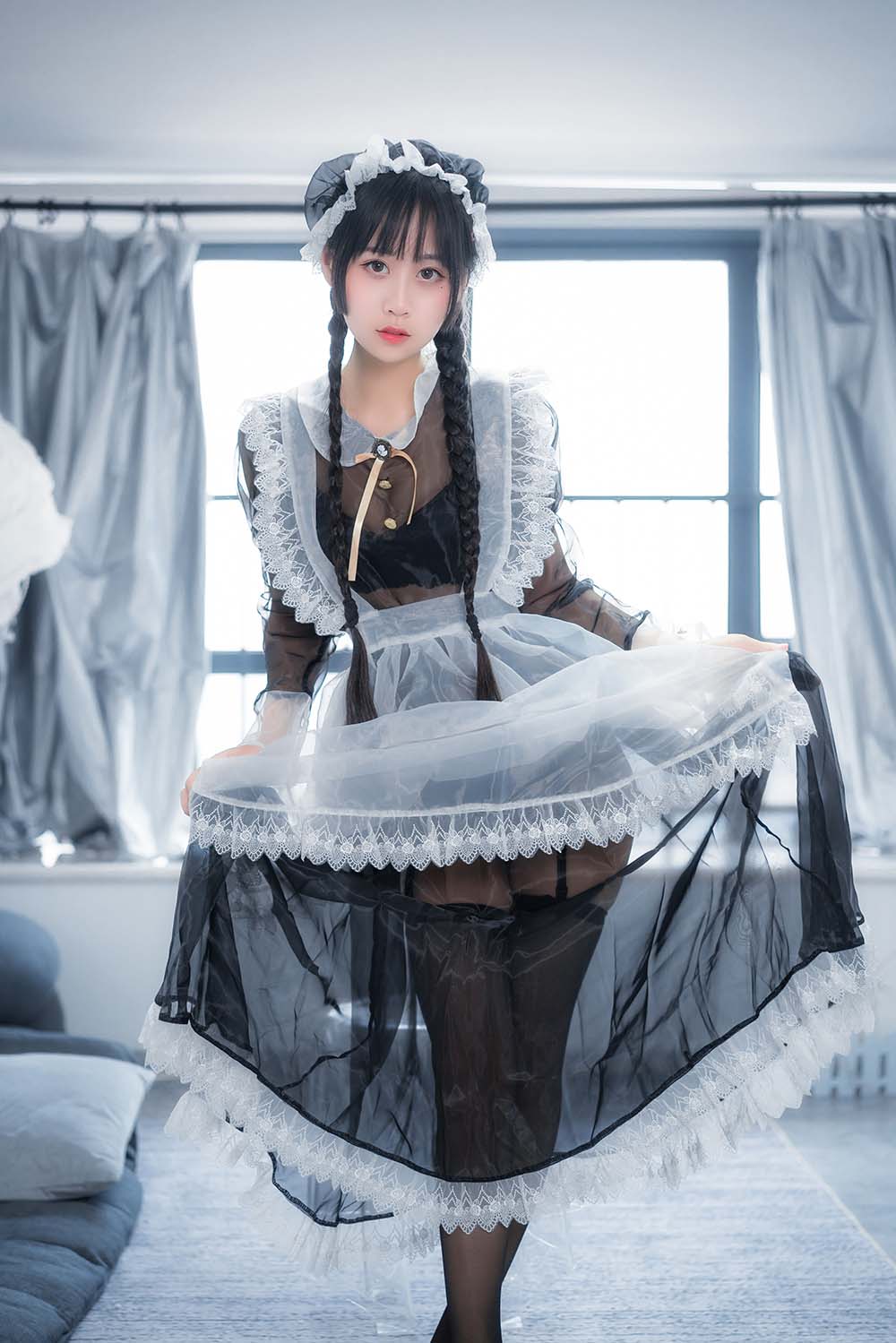 萌芽儿o0 – 透明女仆2 Cosplay-第1张