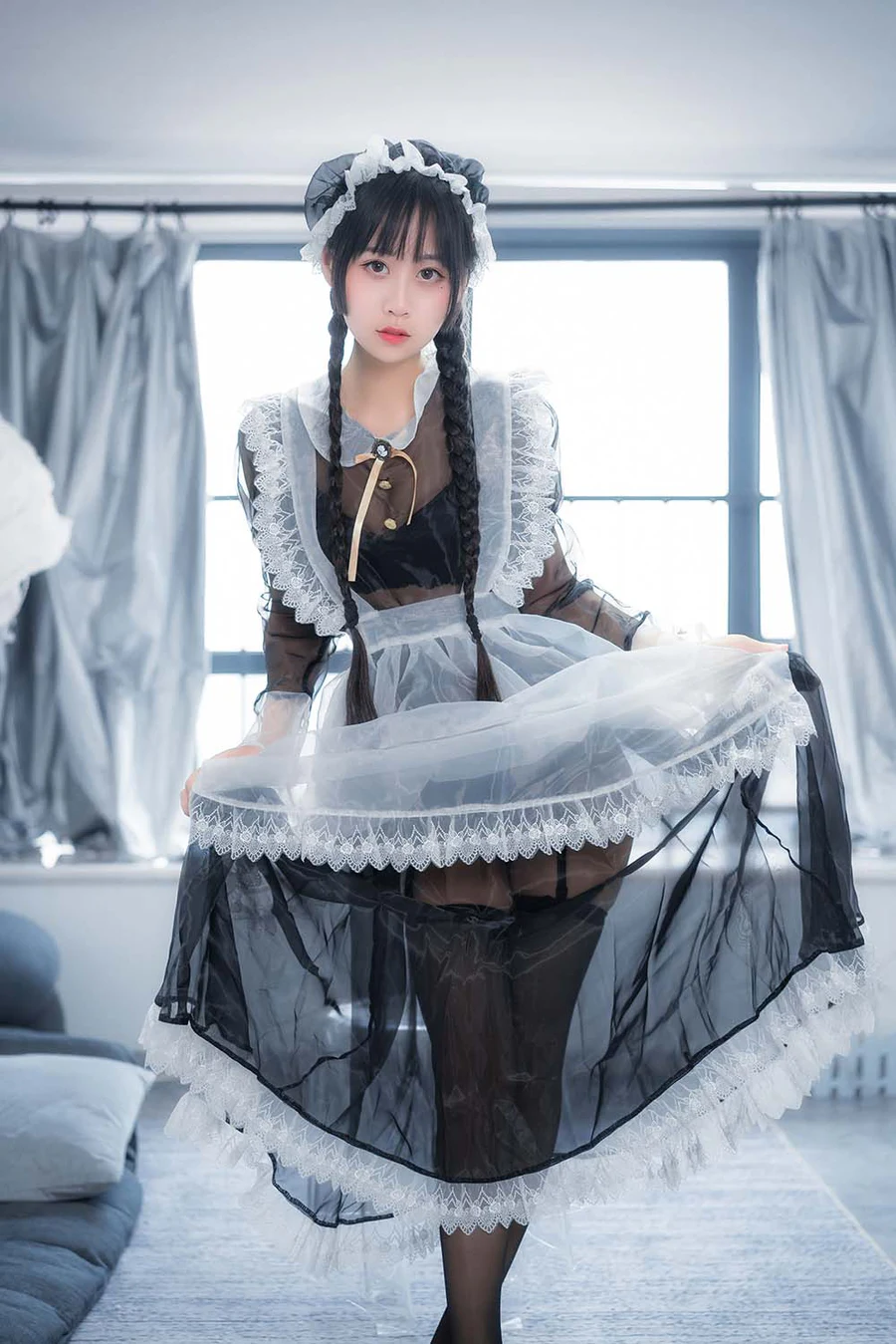 萌芽儿o0 – 透明女仆2 Cosplay-第1张