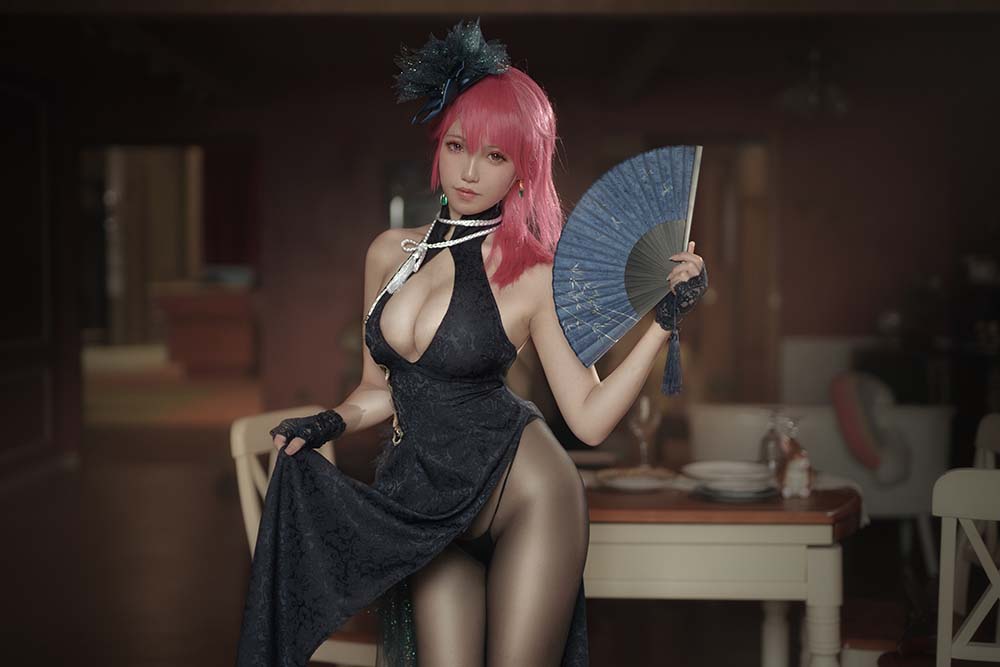 阿薰kaOri – 黑太子旗袍 Cosplay-第2张
