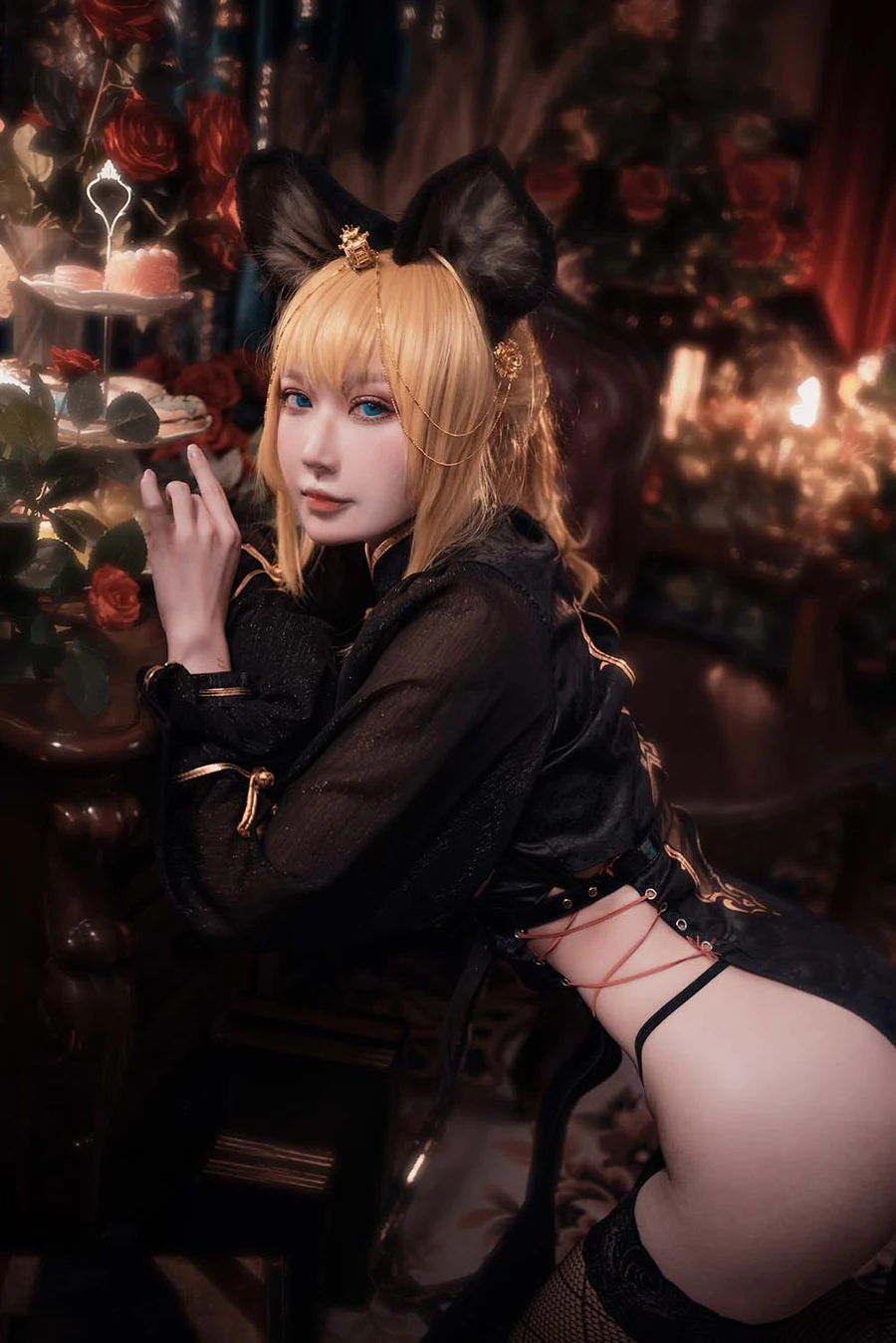 阿包也是兔娘 – 只属于你旗袍 Cosplay-第1张