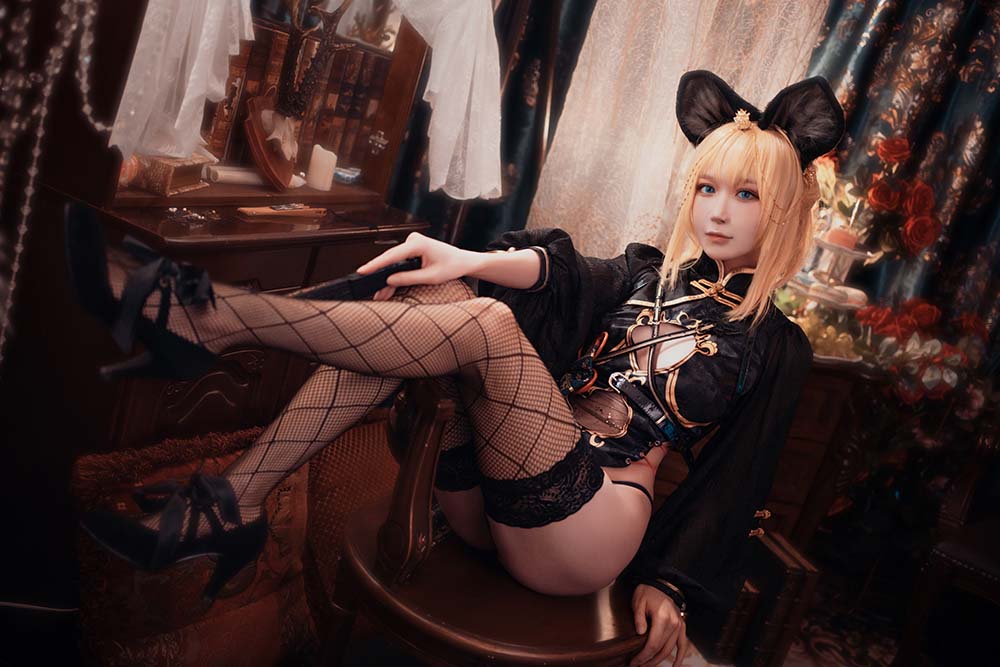 阿包也是兔娘 – 只属于你旗袍 Cosplay-第2张