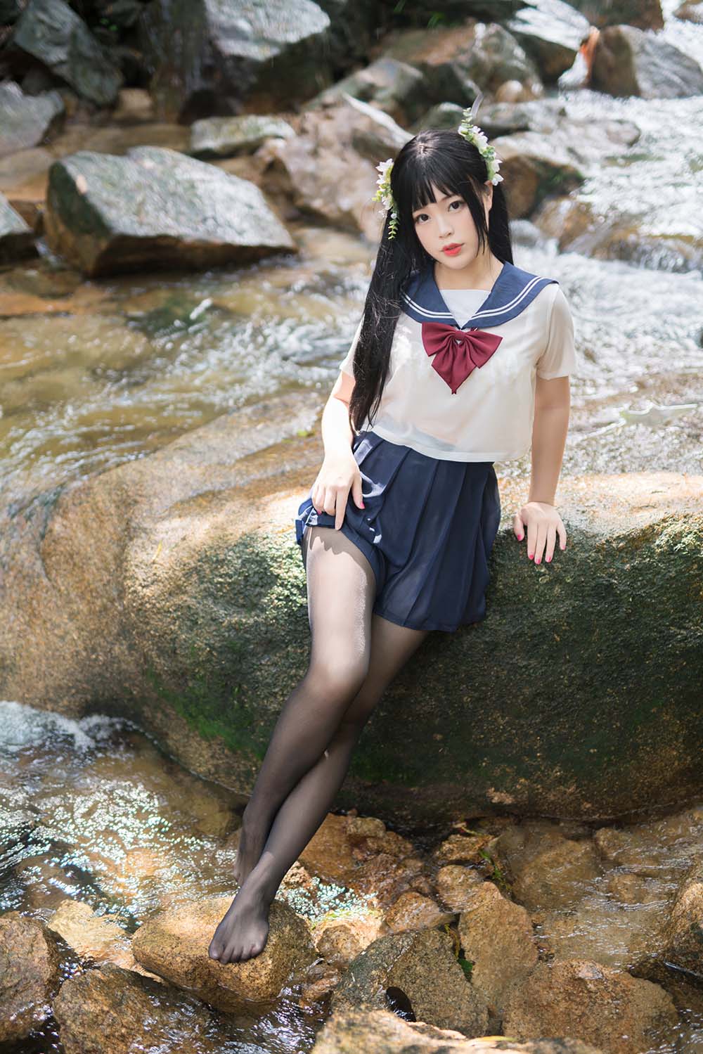 白烨 – 湿身JK水下版 Cosplay-第2张