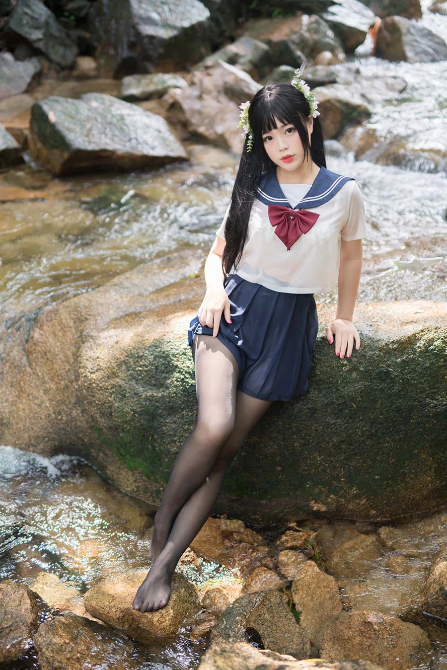 白烨 – 湿身JK水下版 Cosplay-第2张