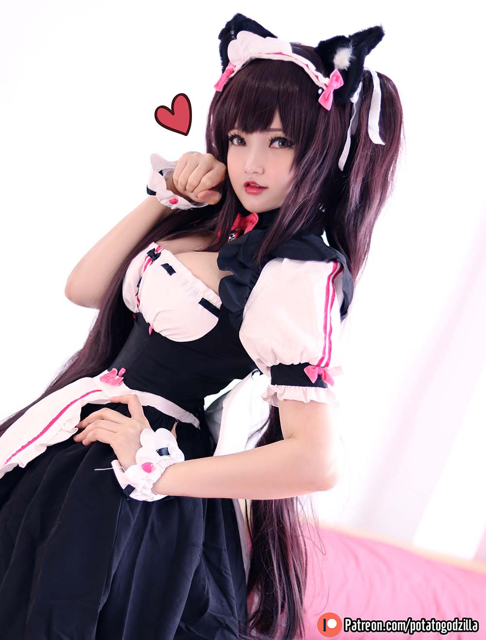Potato Godzilla – Chocola Cosplay-第1张