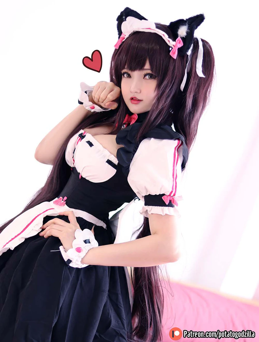 Potato Godzilla – Chocola Cosplay-第1张