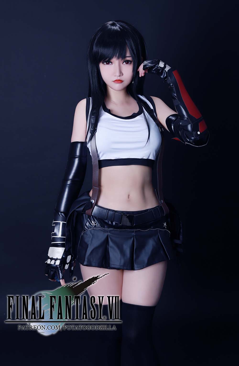 Potato Godzilla – Tifa Cosplay-第1张