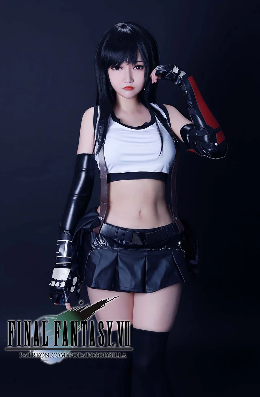 Potato Godzilla – Tifa Cosplay-第1张