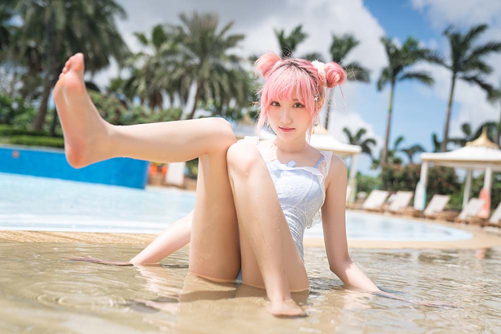 瓜希酱 – 度假水着 Cosplay-第2张
