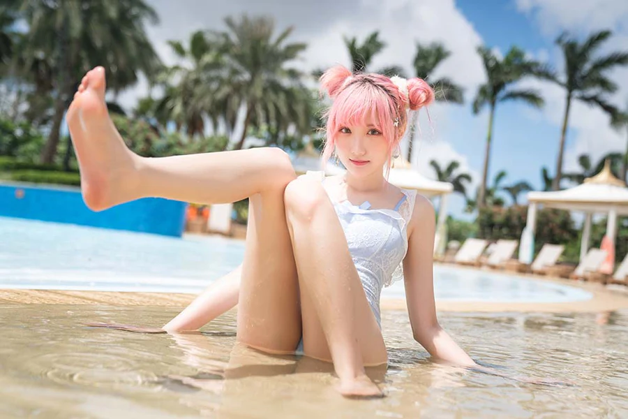 瓜希酱 – 度假水着 Cosplay-第2张