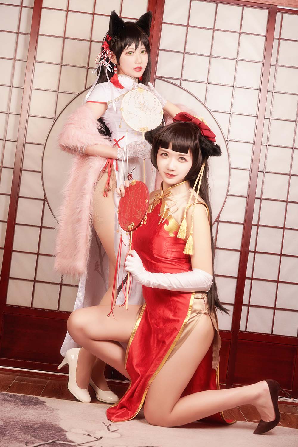 源纱希喵喵喵&Meiyi_烛墨 – 犬獒旗袍 Cosplay-第2张