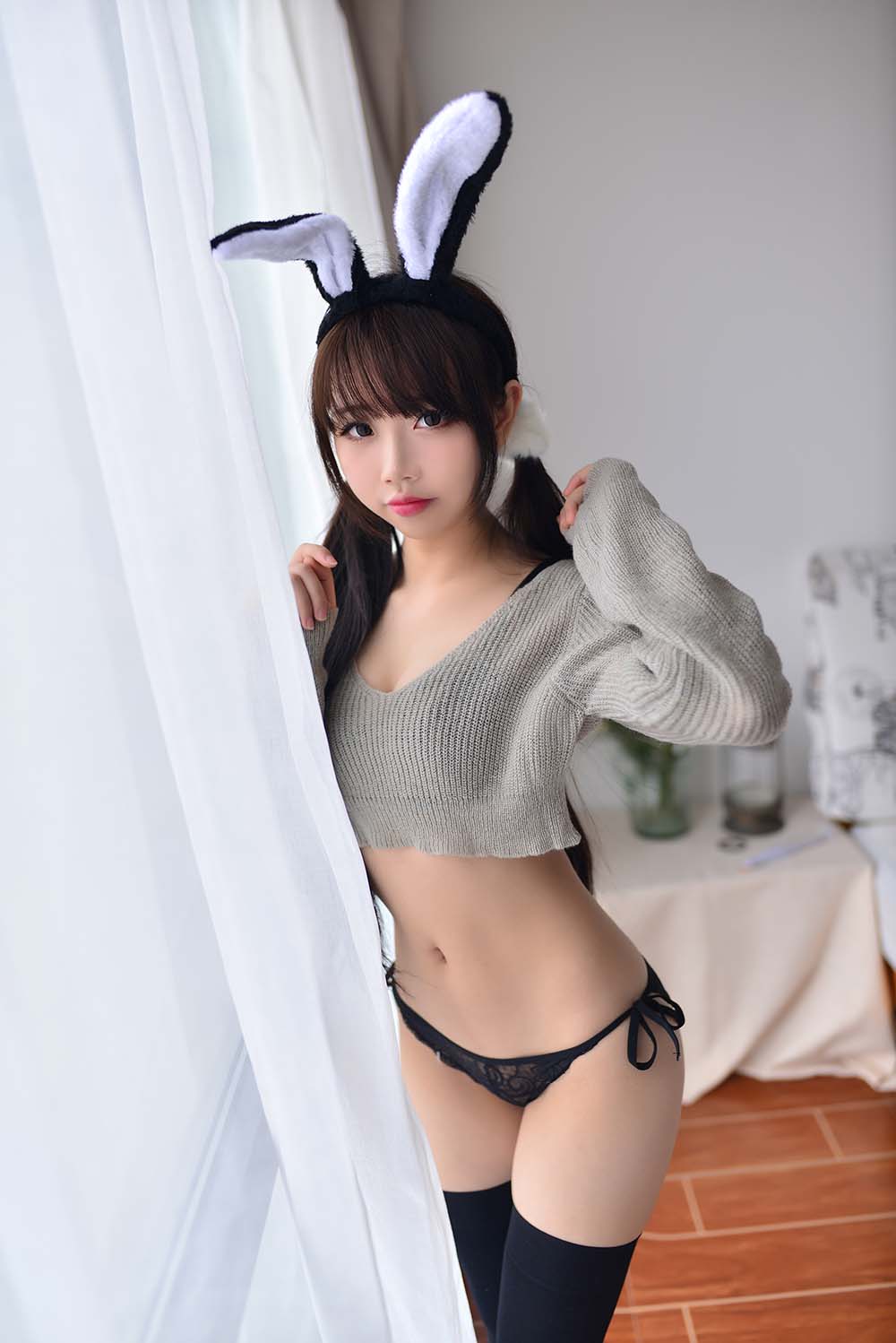 雪琪 – 灰兔兔 Cosplay-第1张
