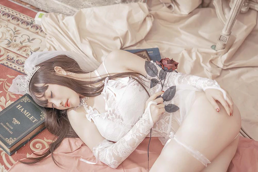 脱尾巴Mizuki – 婚纱 Cosplay-第2张