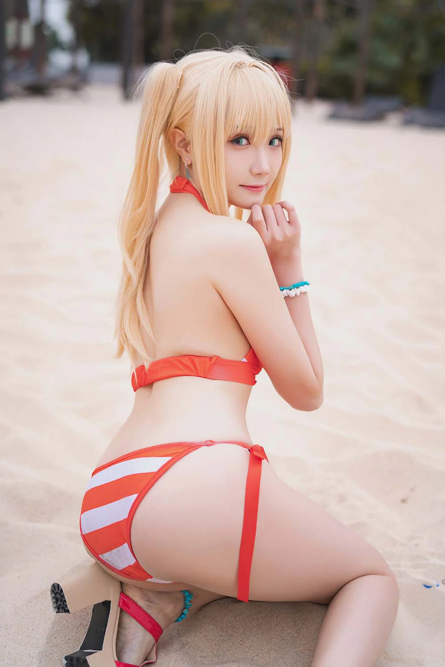 瓜希酱 – 尼禄水着 Cosplay-第2张