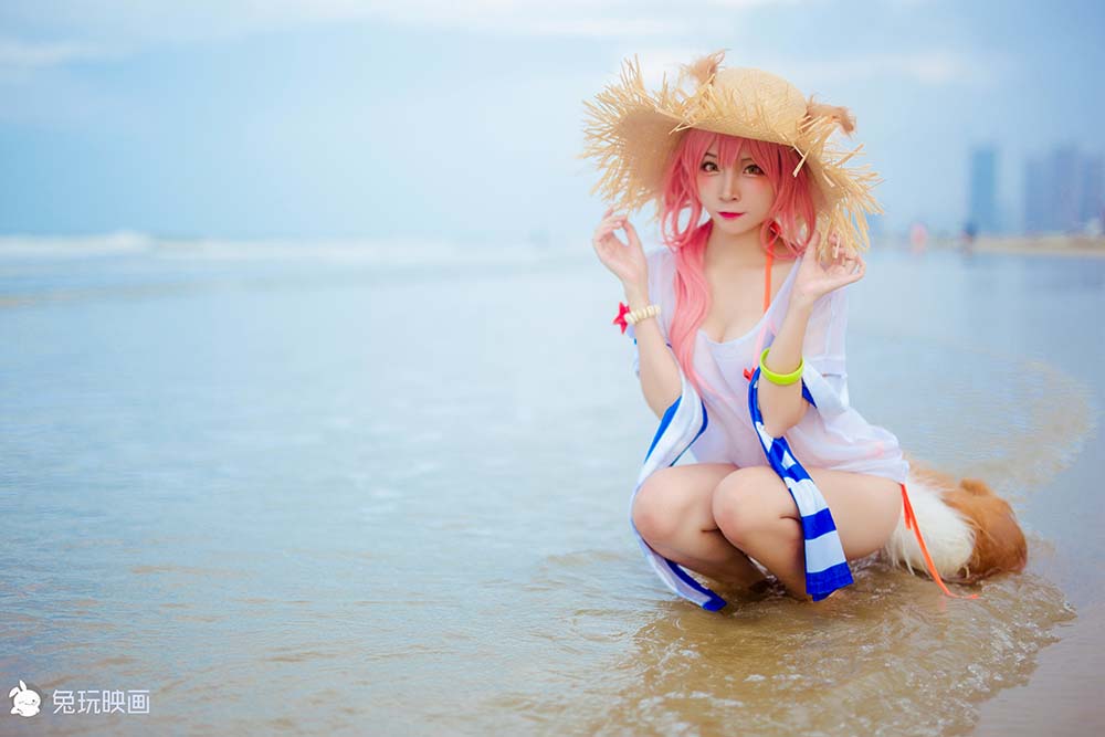 二佐Nisa – 玉藻前 Cosplay-第1张