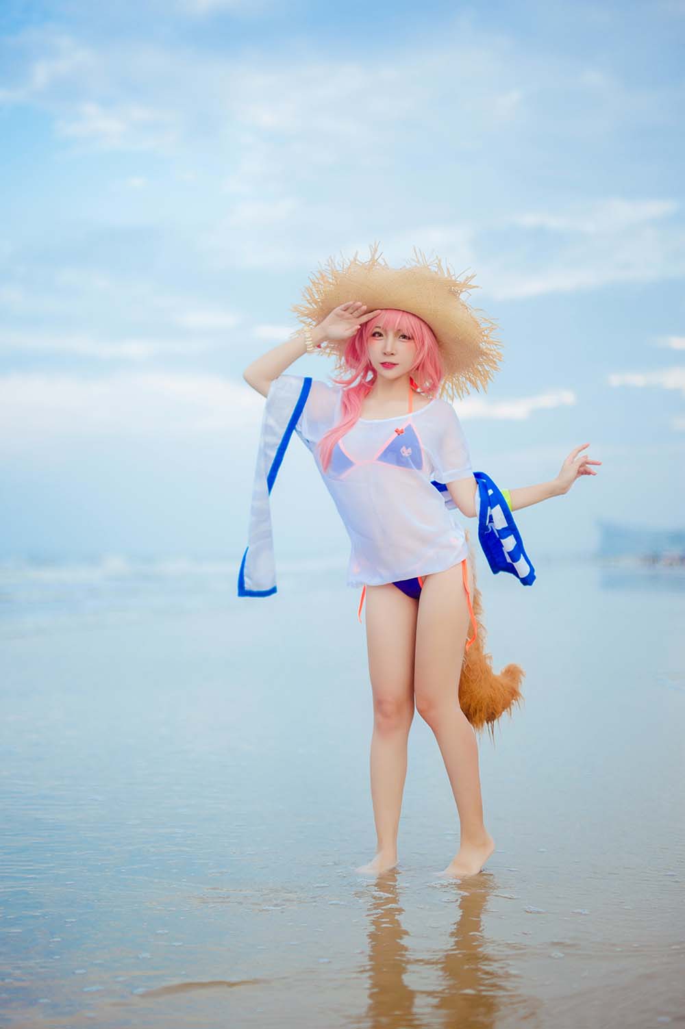 二佐Nisa – 玉藻前 Cosplay-第2张
