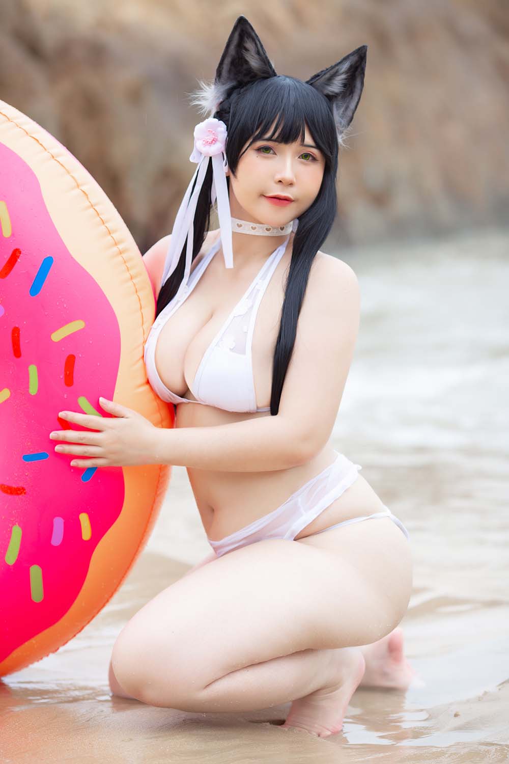 Uy Uy – Atago Bikini Cosplay-第1张