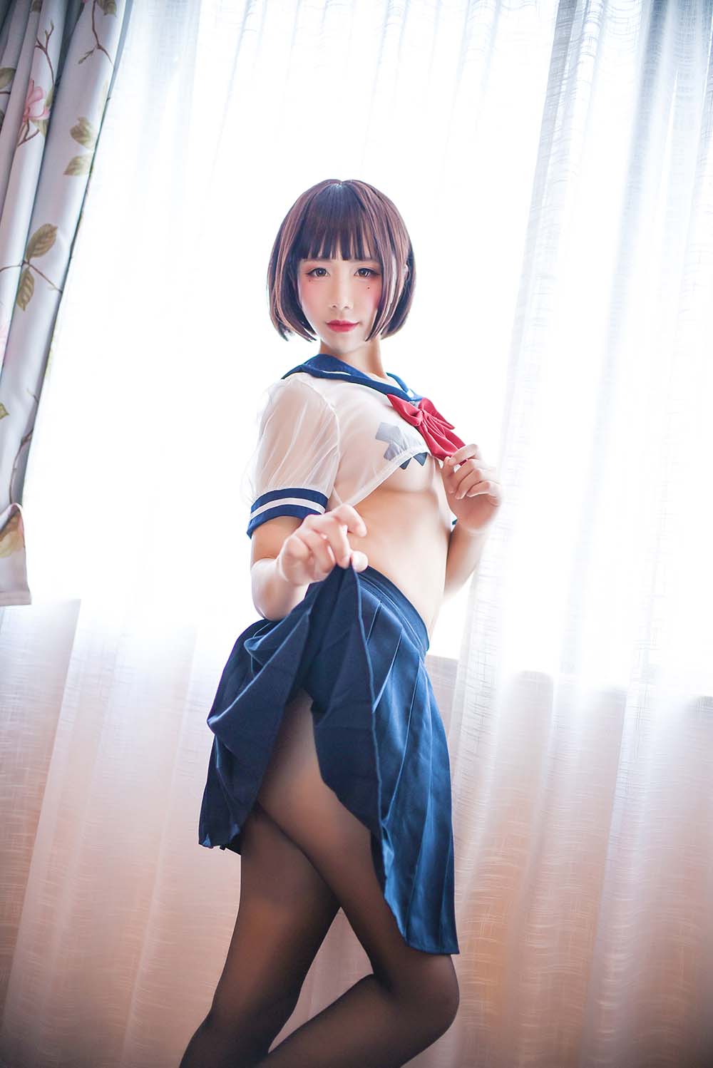 九曲Jean – JK透明制服 Cosplay-第1张