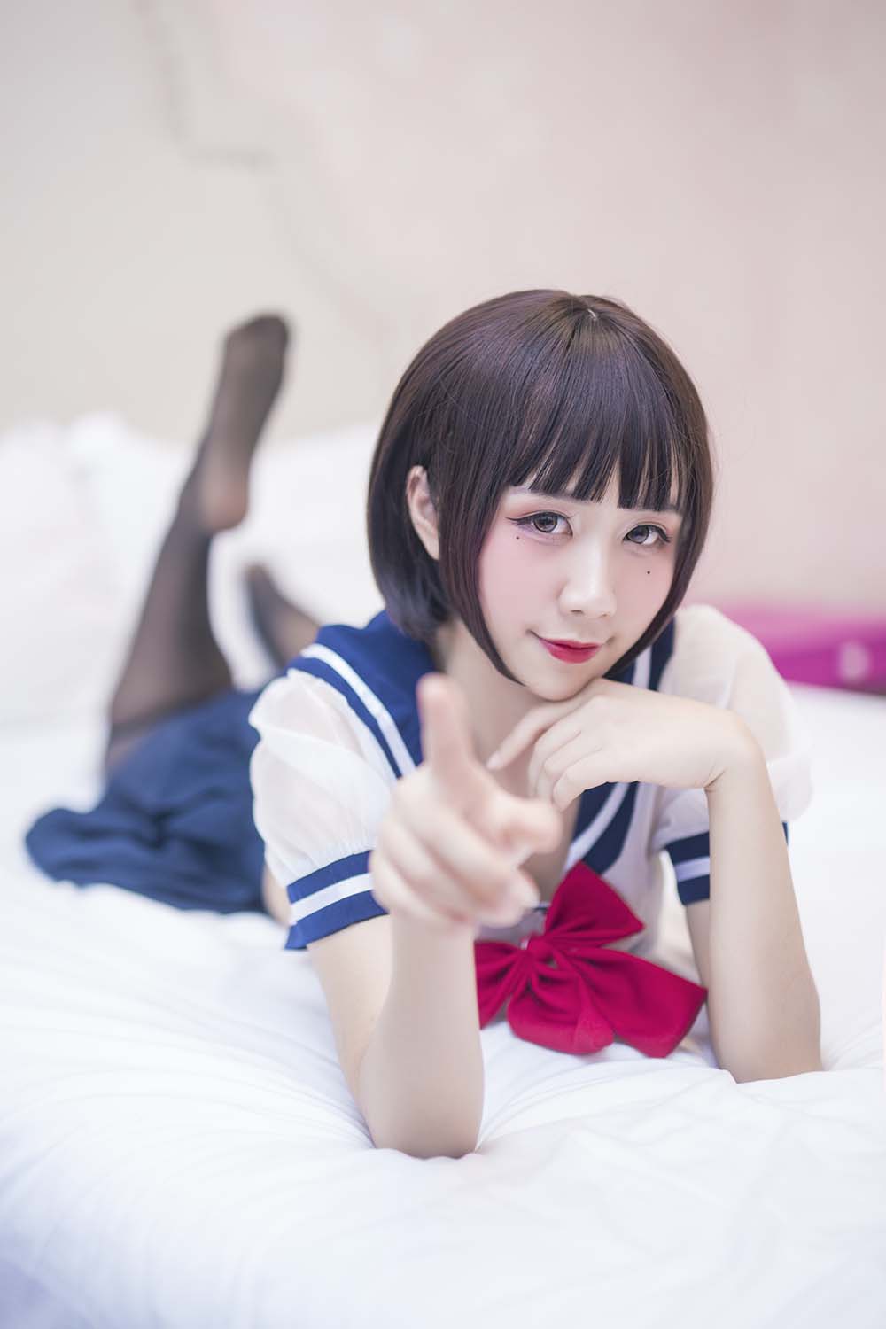九曲Jean – JK透明制服 Cosplay-第2张