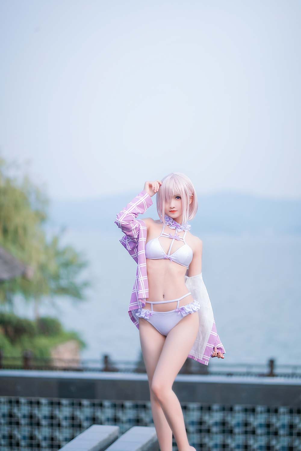 三度_69 – 玛修泳装 Cosplay-第2张