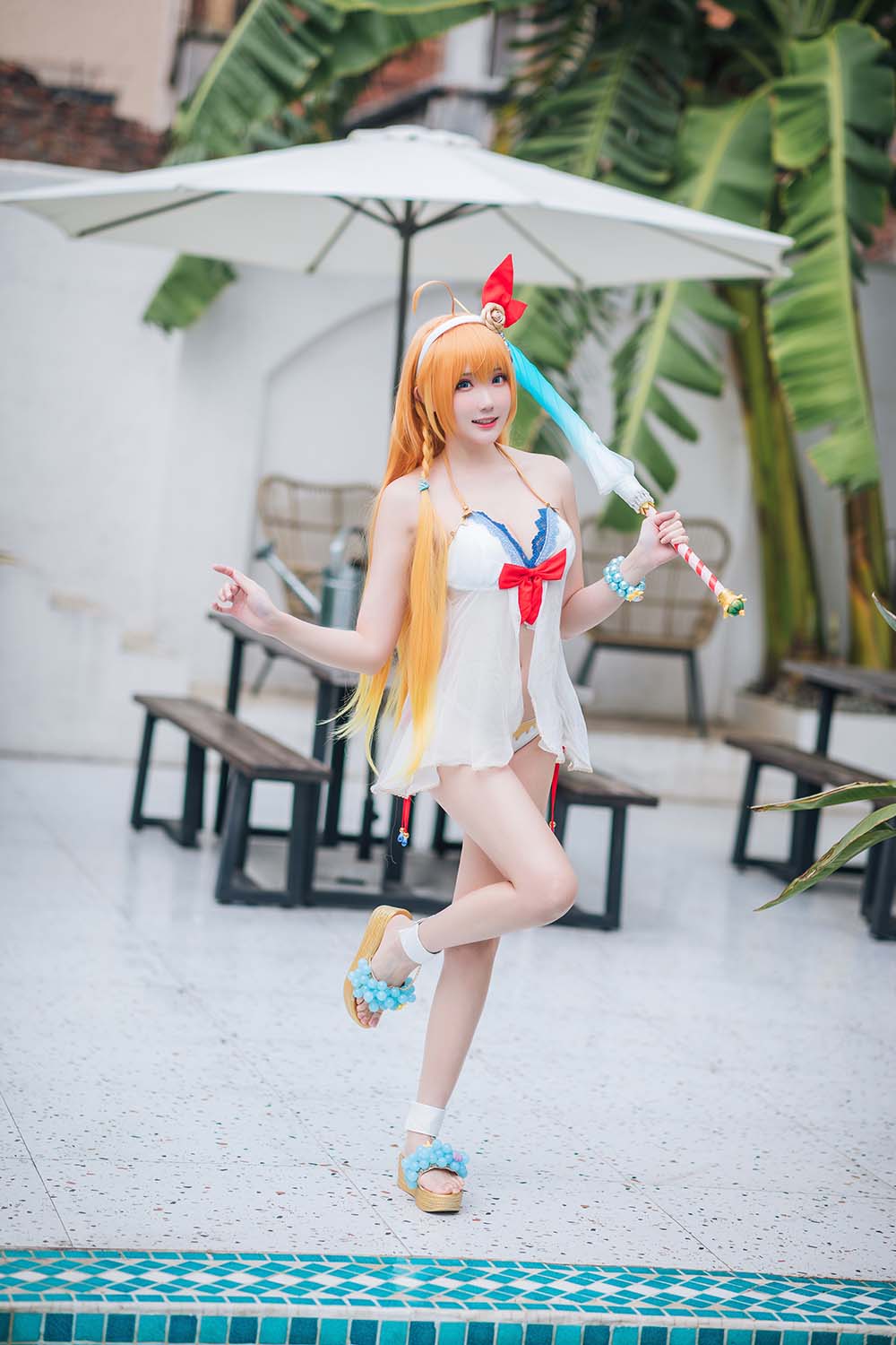 瓜希酱 – 公主连结 夏日御三家 Cosplay-第1张